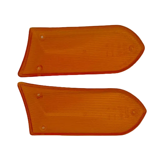 Blinkergläser Fiat Dino Spider (r&l), Carello, Orange, Neu