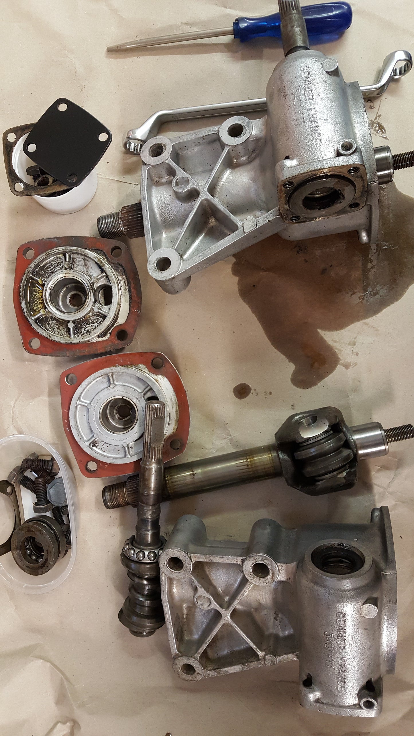 Lenkgetriebe (ZF Gemmer) Fiat Dino überholen