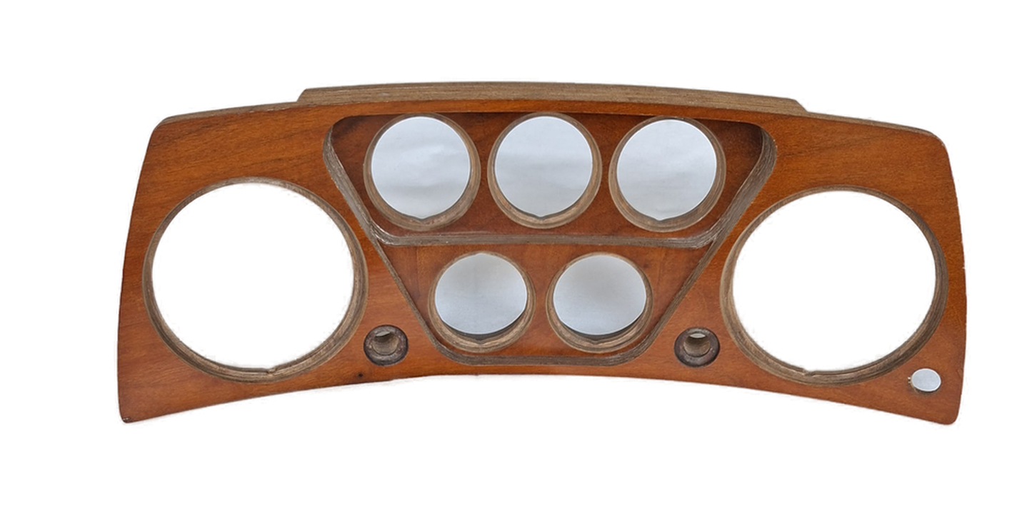 Holzgehäuse für Instrumente Armaturenbrett Fiat Dino Coupé 2400
