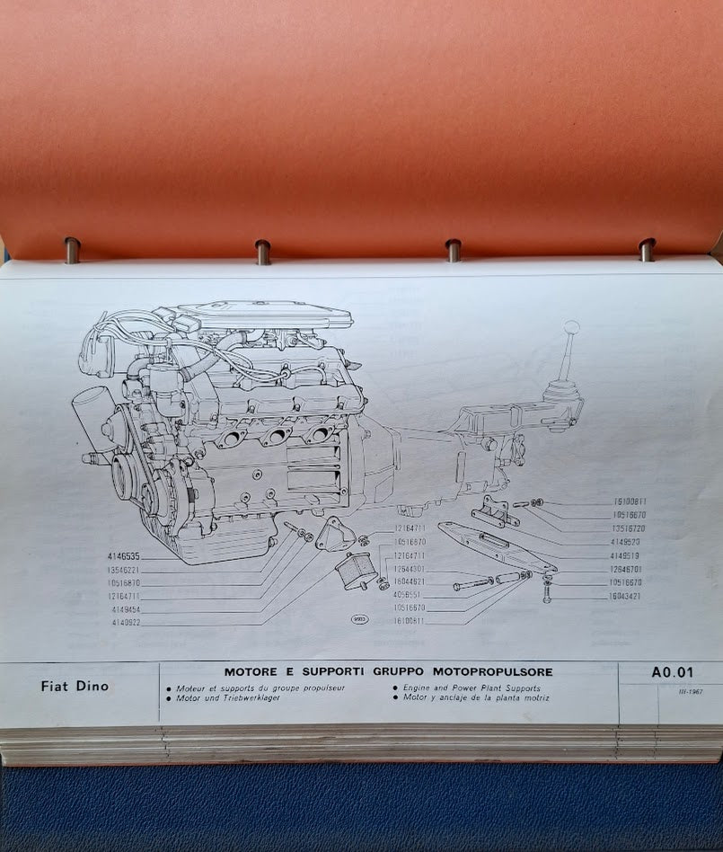 Ersatzteilkatalog Fiat Dino 2000