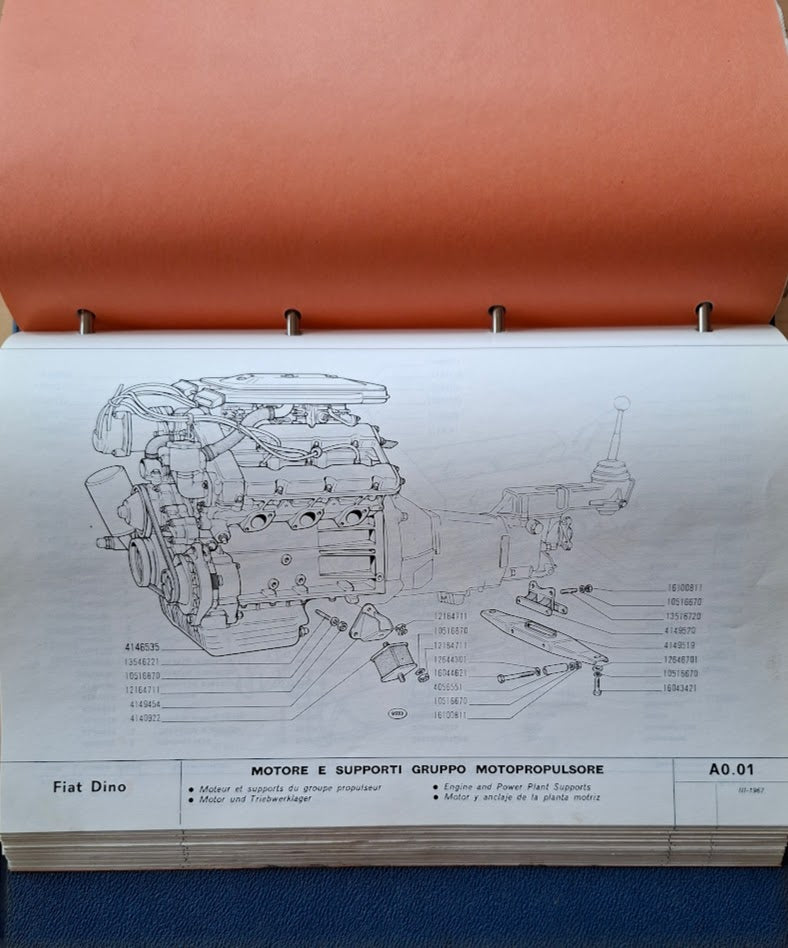 Ersatzteilkatalog Fiat Dino 2000