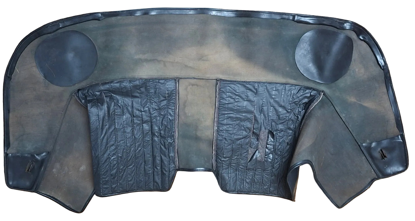 Persenning Fiat Dino Spider, Kunstleder schwarz, gebraucht