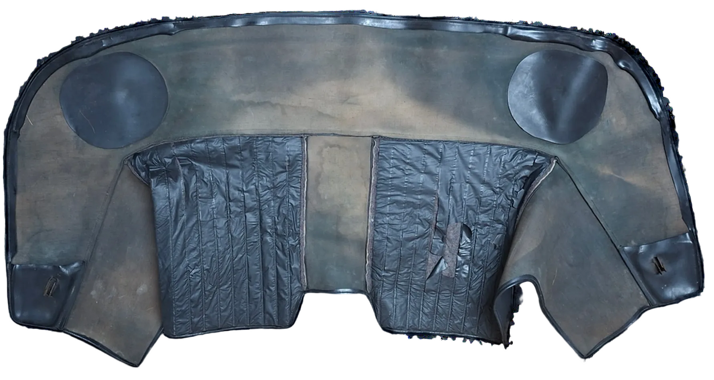 Persenning Fiat Dino Spider, Kunstleder schwarz, gebraucht