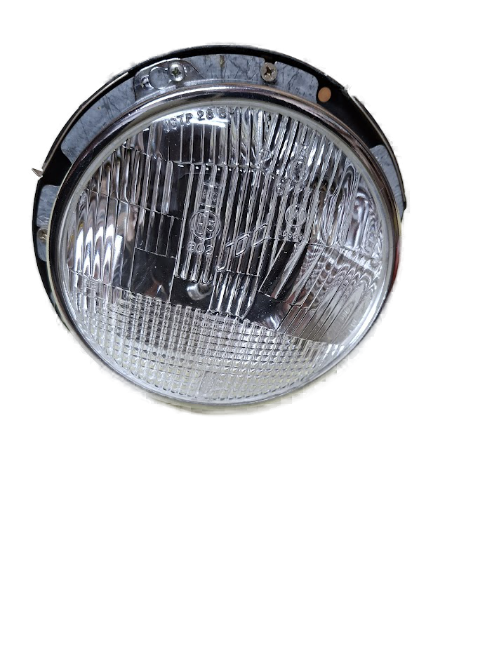 Scheinwerfer Abblendlicht mit Standlicht Fiat Dino, Original Carello, inkl. Lampentopf, Neuteile (NOS)