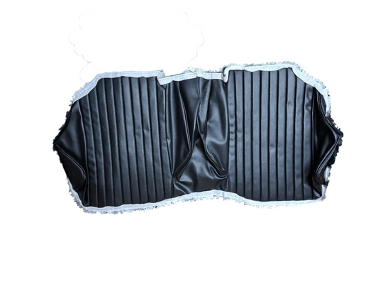 Bezug Sitzbank hinten Fiat Dino Spider, Neu, Kunstleder schwarz (original Pininfarina Vinyl)