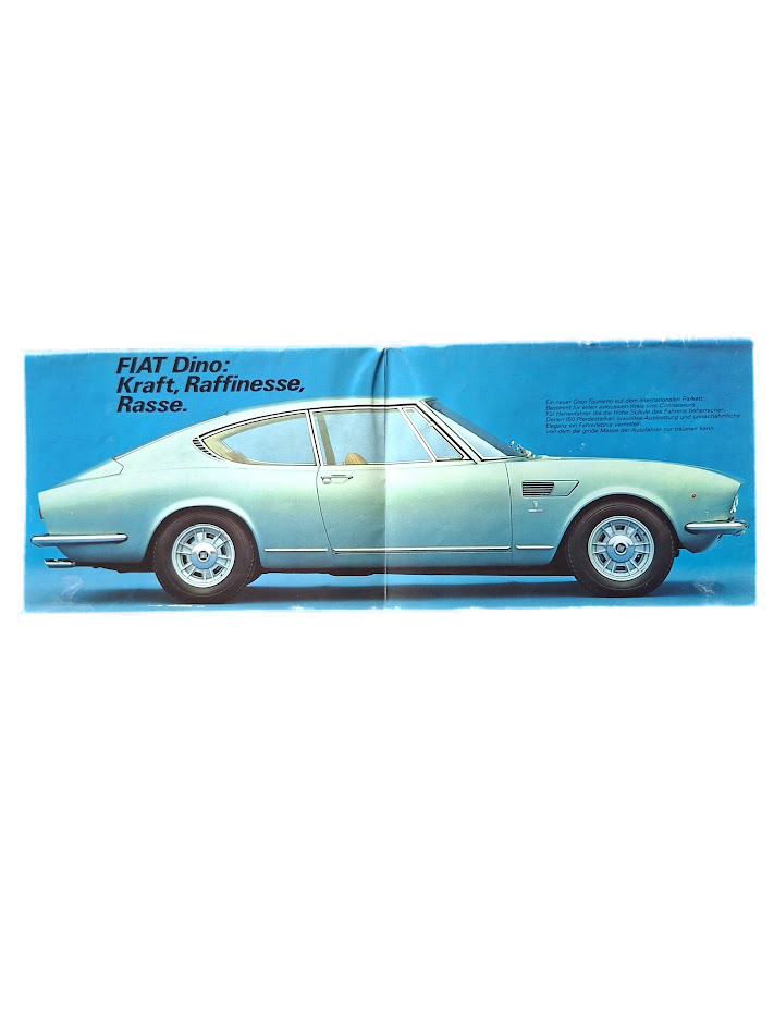 Prospekt Fiat Dino Coupe 2000, deutsch
