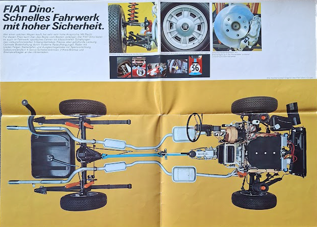 Prospekt Fiat Dino Coupe 2000, deutsch