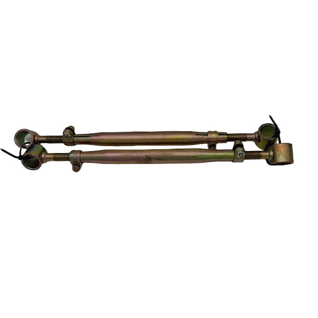 Querlenker hinten Fiat Dino 2400, kompletter Satz inkl. Originalschellen und Schrauben (Original Fiat). Gebrauchte Originalteile, aufbereitet, gelb verzinkt