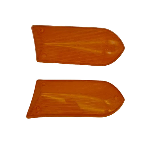 Blinkergläser Fiat Dino Spider (r&l), Carello, Orange, Neu