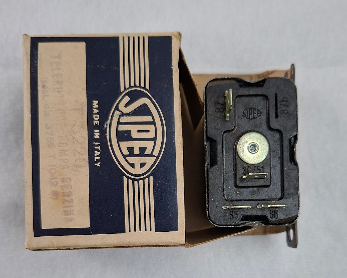 Benzinpumpenrelais, Neuteil (NOS), Fiat Dino, Sipea T-5220, in Originalverpackung