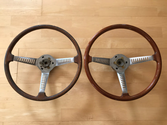 Fiat Dino Holzlenkrad aufbereiten