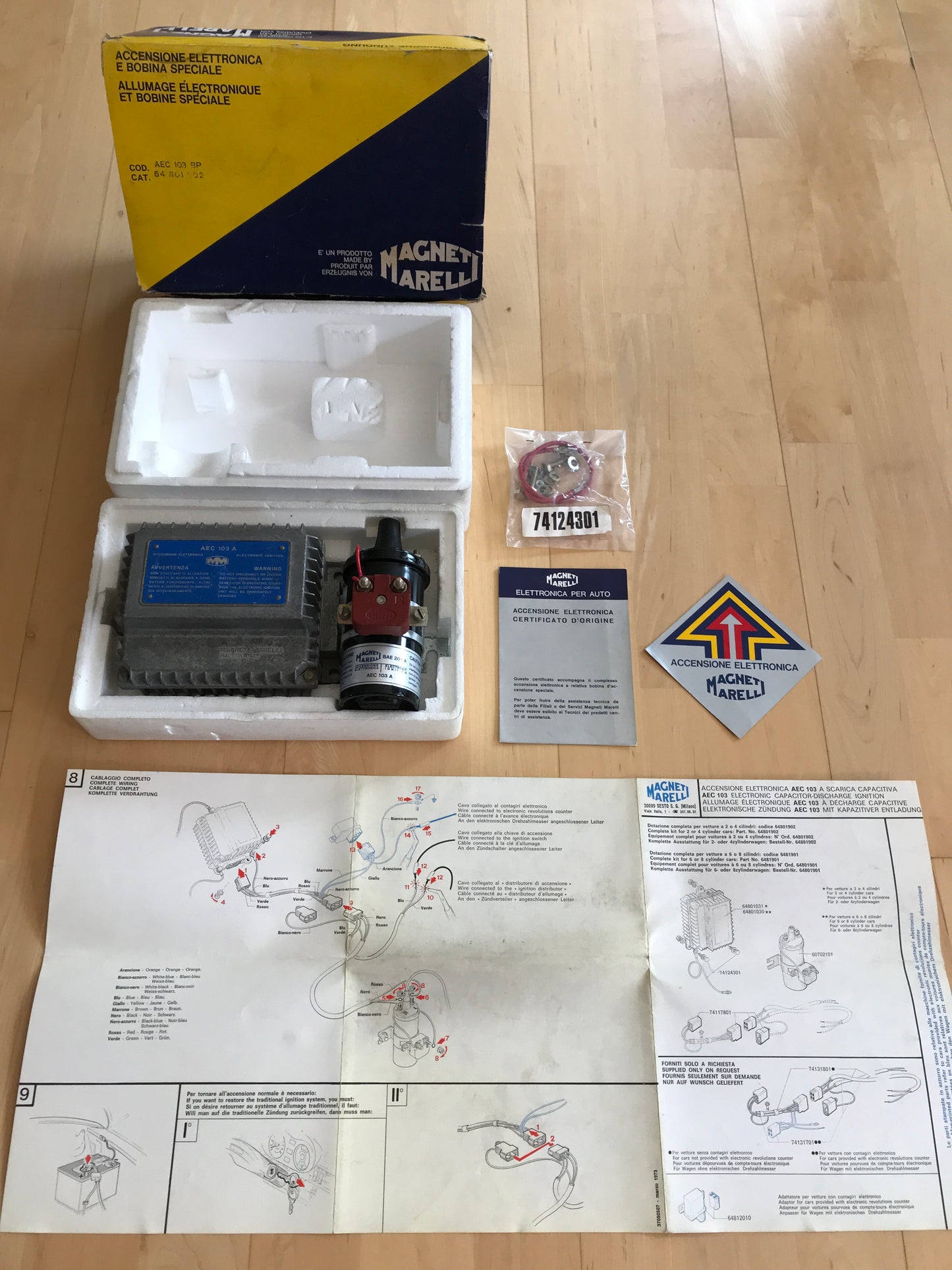 Dinoplex AEC 103 A mit Zündspule BAE201 A, Neu (NOS), Originalverpackt - Rarität!
