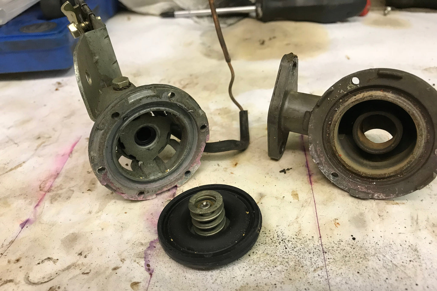 Heizungsventil Fiat Dino 2400 überholen