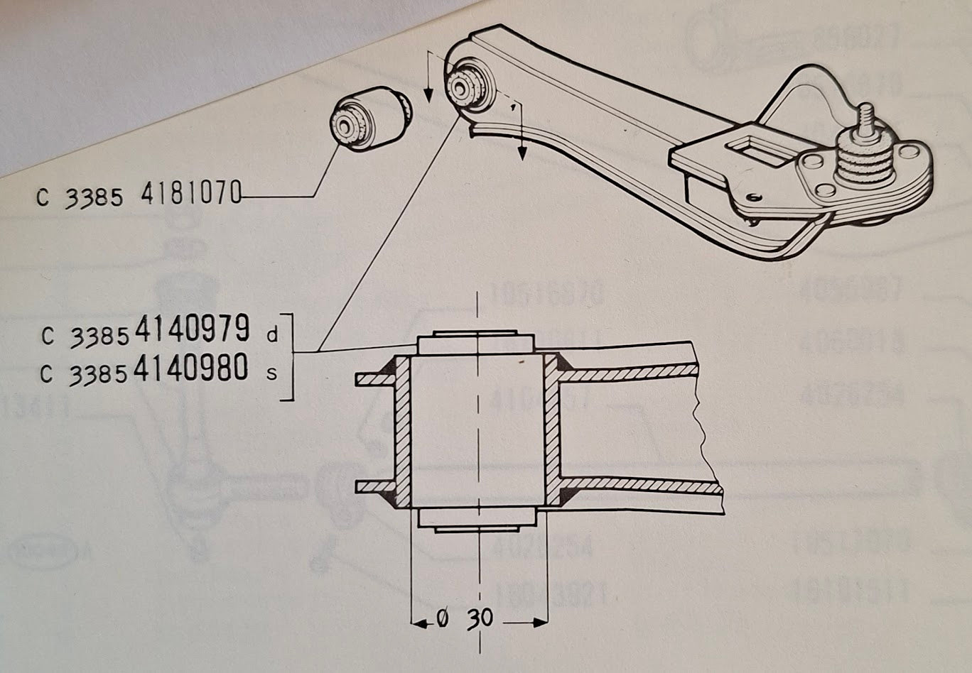 Querlenker unten, vorne links mit 30mm Silentbuchse